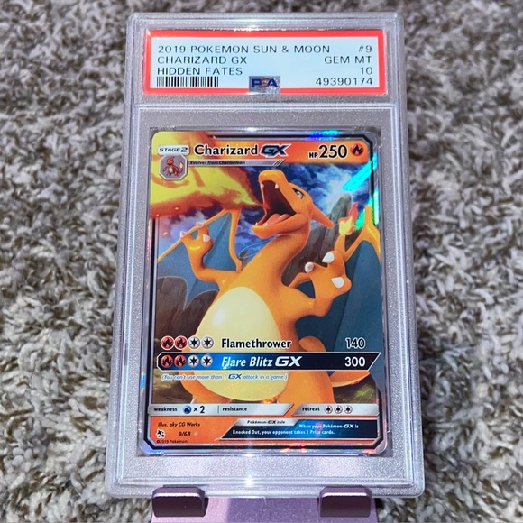 FCBAFIRMA - 2019 POKEMON CHARIZARD GX GEM MINT PSA 10 Ultra Rare Sun & Moon  Hidden Fates